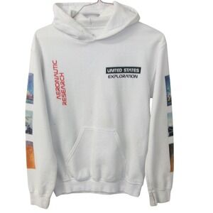 NASA United States Exploration Hoodie Space Science Graphic Print Small